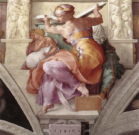 Michelangelo Buonarroti The Libyan Sibyl Norge oil painting art